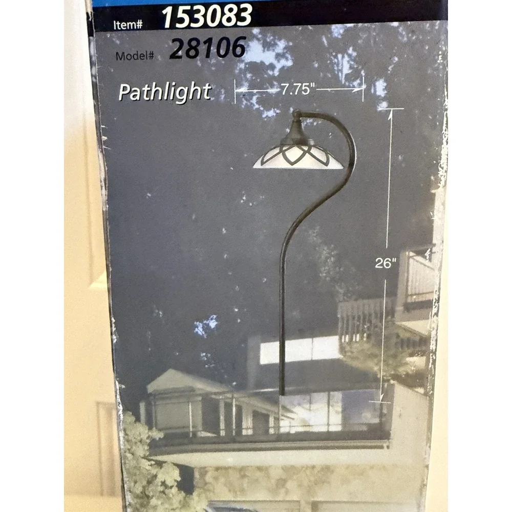 Kichler Pathlight #153083 Model #28106 Satin Etched Glass Landscape Lighting New